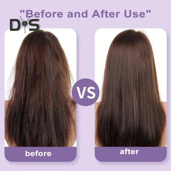 Tragbarer kabelloser Haarglätterkamm, 3 Temperatureinstellungen, wiederaufladbar, schnelles Aufheizen, Frauen, glattes, lockiges Haar, Mini-elektrisches Haarstyling, heiß
