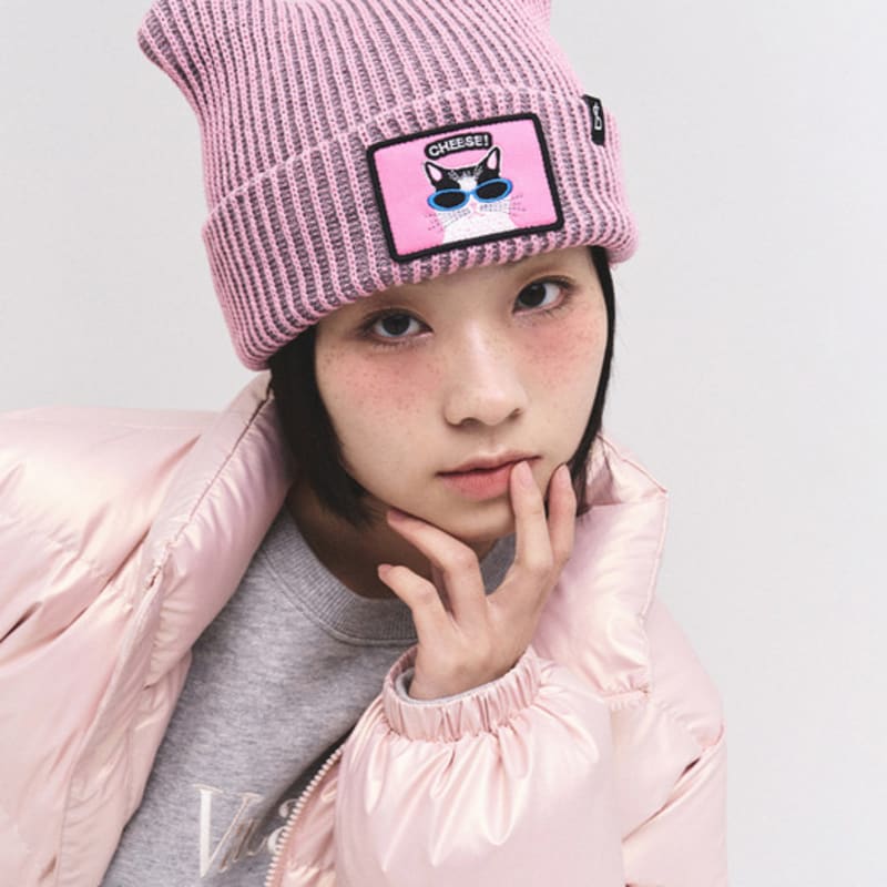 

BLACK SANDS Животный патч Розовый кот Двухцветное ухо Зайчик PINK_Free