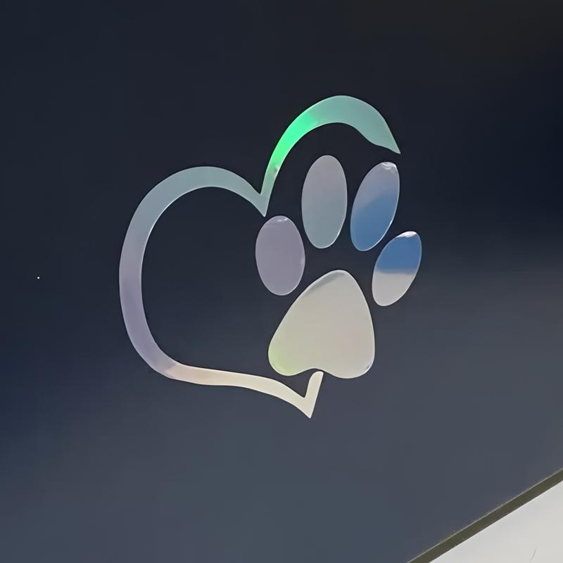 Cute Dog Paw Heart Creative&funny Stickers for Cartoon Fans&lover,high Quality for Car Trucks Motorcycles &laptops
