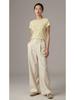 2026 Hangzhou Silk Lyocell Short Sleeve Women's Close-Fitting Round Neck T-shirt