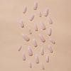 Simple White French Almond Shape 24-Piece Wearable False Nail Set
