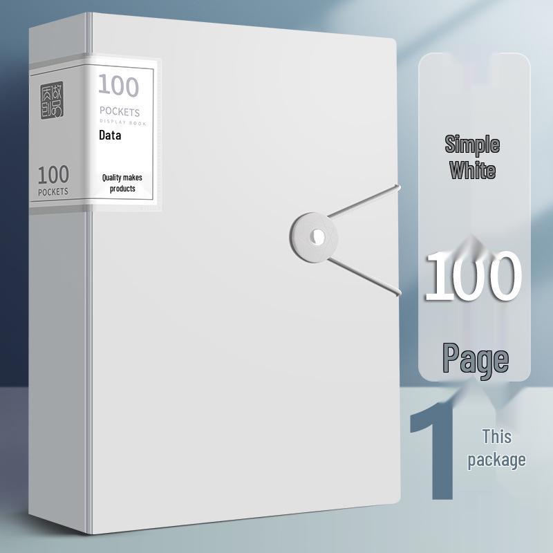 A4 Transparent Insert Pocket File for Office and Medical Record Organization