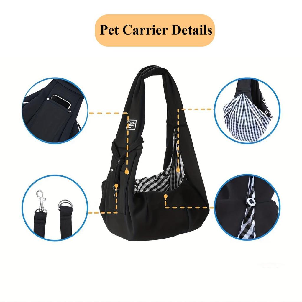New Cotton Comfortable Dog Bag Pet Out Crossbody Shoulder Bag Outdoor Travel Portable Cat Puppy Sling Bag Pet Carrying Supplies