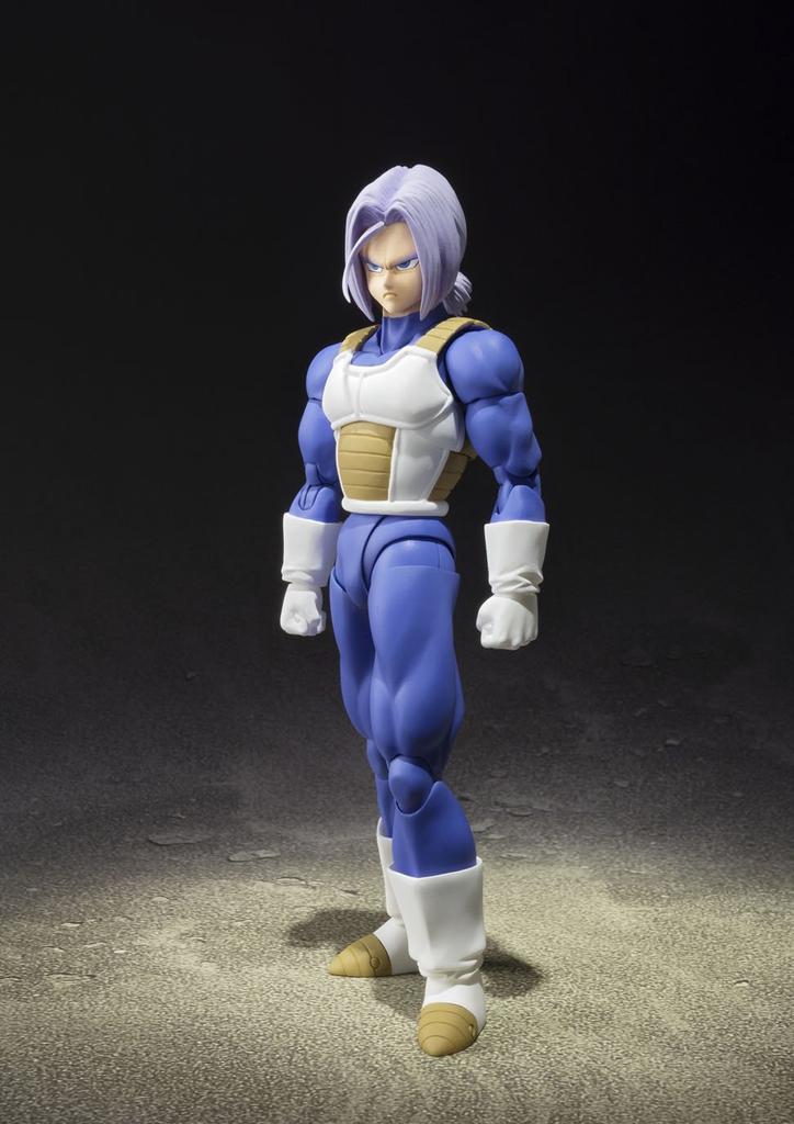 TAMASHII NATIONS Dragon Ball Z Super Saiyan Approximately PVC Action Figure S.H.Figuarts Trunks, 140mm, & ABS, Pre-painted [Used]
