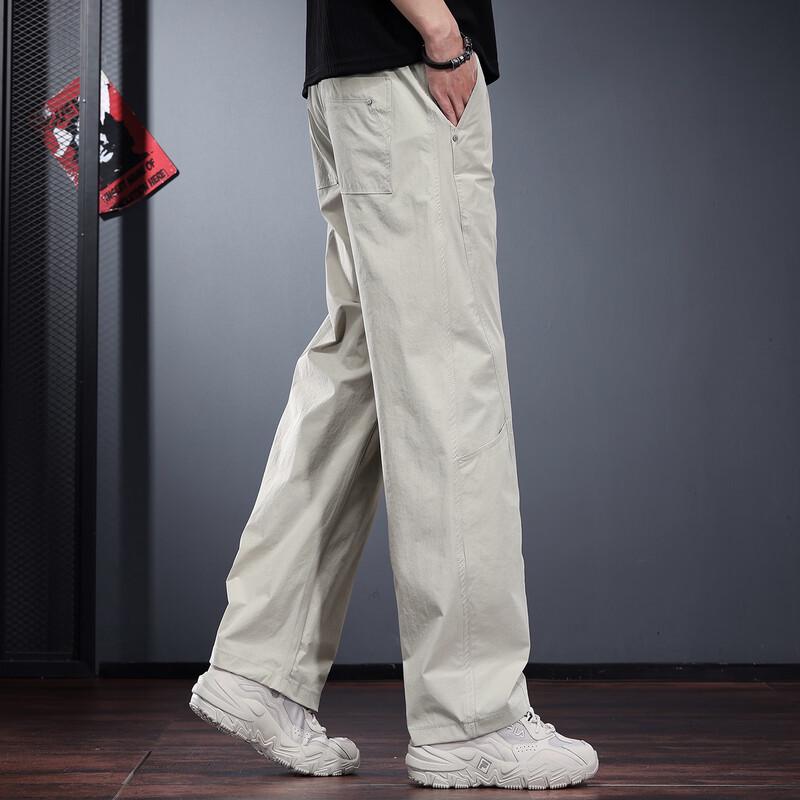 JAYLENO Men's American Style Straight Outdoor Casual Pants
