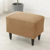 Solid Color Sloping King Back Chair Covers Elastic Polar Fleece Wing Chairs Cover with Seat Cushion Cover Furniture Protector