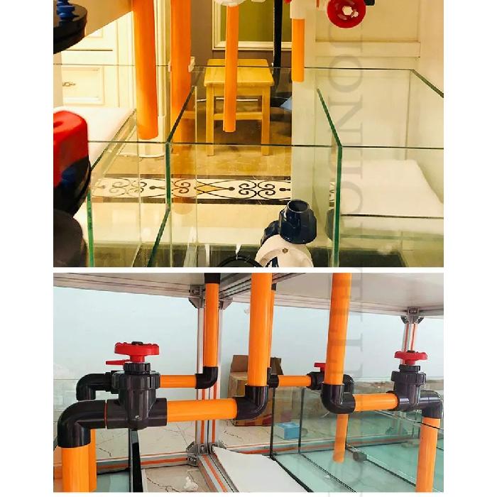 20/25/32mm Type H PVC Pipe Clamp Aquarium Fish Tank Water Supply Tube Brace Retainer Garden Water Pipe Support Fixing Joint