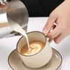 Brocca per schiuma di latte da 600/1000 ml con scala precisa Manico in legno Beccuccio antigoccia Tazza da caffè in acciaio inossidabile Caffè al latte Caffè espresso Cappuccino