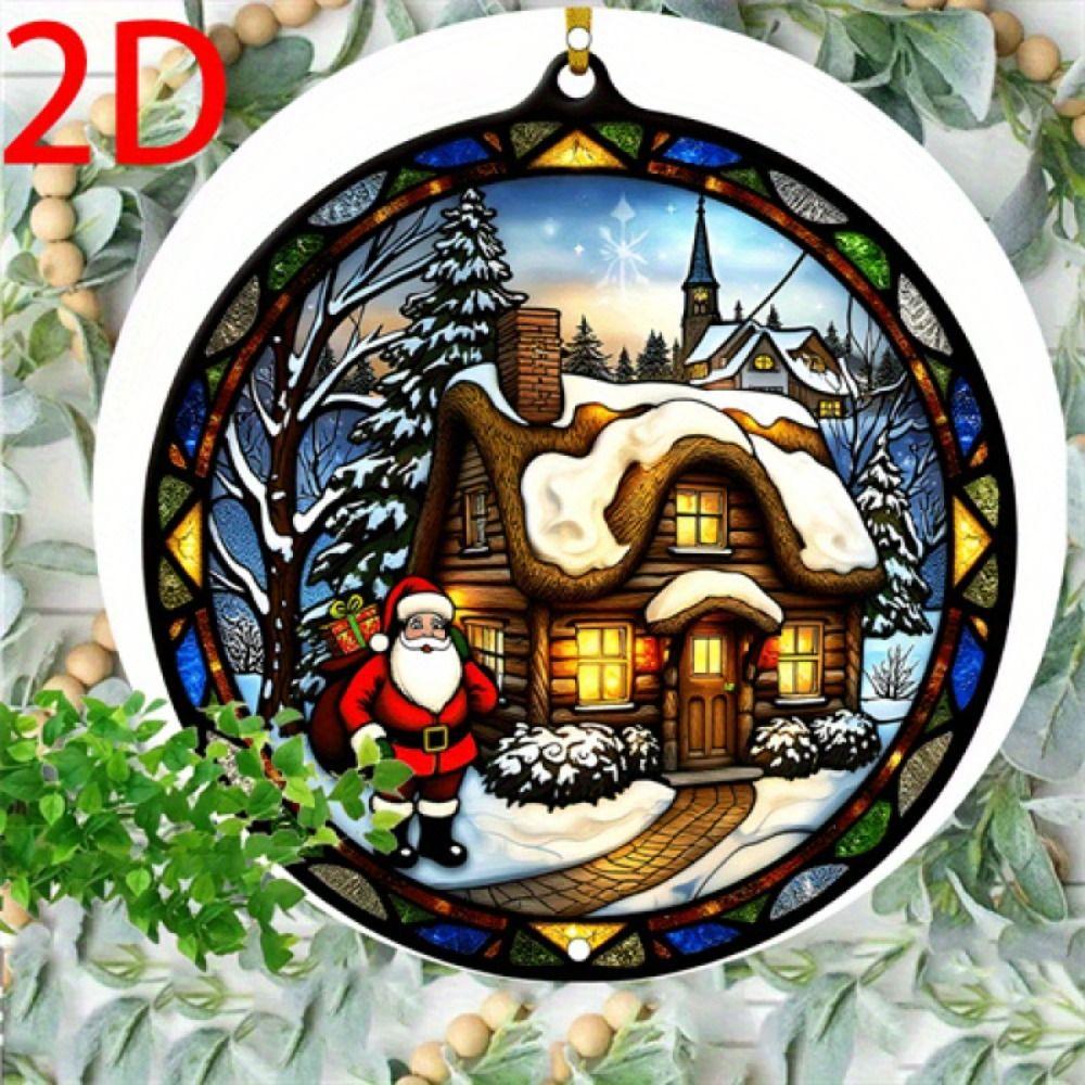 Vintage Metal Sign Blue Deer Merry Christmas Retro Tin Plate Wall Decor Home Holiday Gift 20 Cm