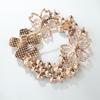 Fashion Exquisite Crystal Rhinestone Flower Brooches For Women Clothing Coat Jewelry Accessries Gifts
