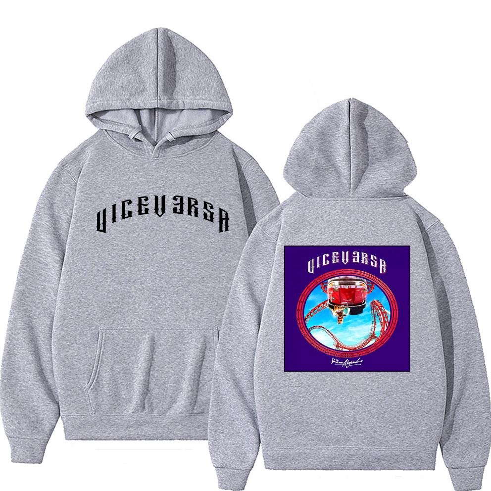 Rapper Rauw Alejandro Vice Versa Todo De Ti Album Doppelseitiger Druck Hoodie Herren Damen Mode Hip Hop Übergroße Pullover Hoodies