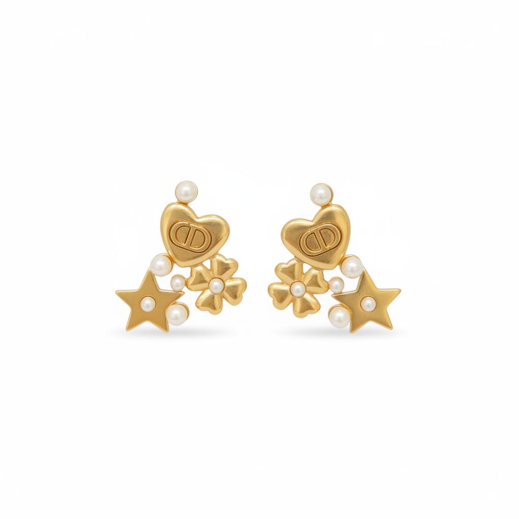 

Dior Logo Design Gold Plated Earrings Women Earrings E4240WOMRS_D301 Gold