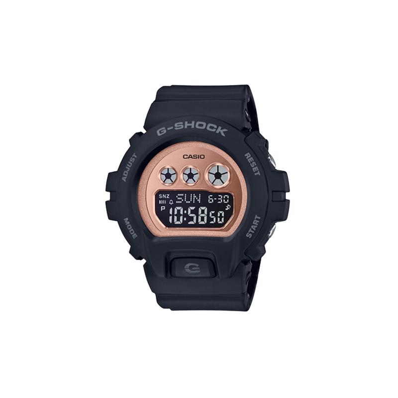 

Casio 200 meters waterproof fashion quartz movement resin strap Japanese and Korean watch women s watch gold dial GMD-S6900MC-1