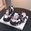 Girls' Waterproof Leather Sports Shoes - 2025 Spring & Autumn Collection - Running & Basketball Sneakers for Medium and Large Children.