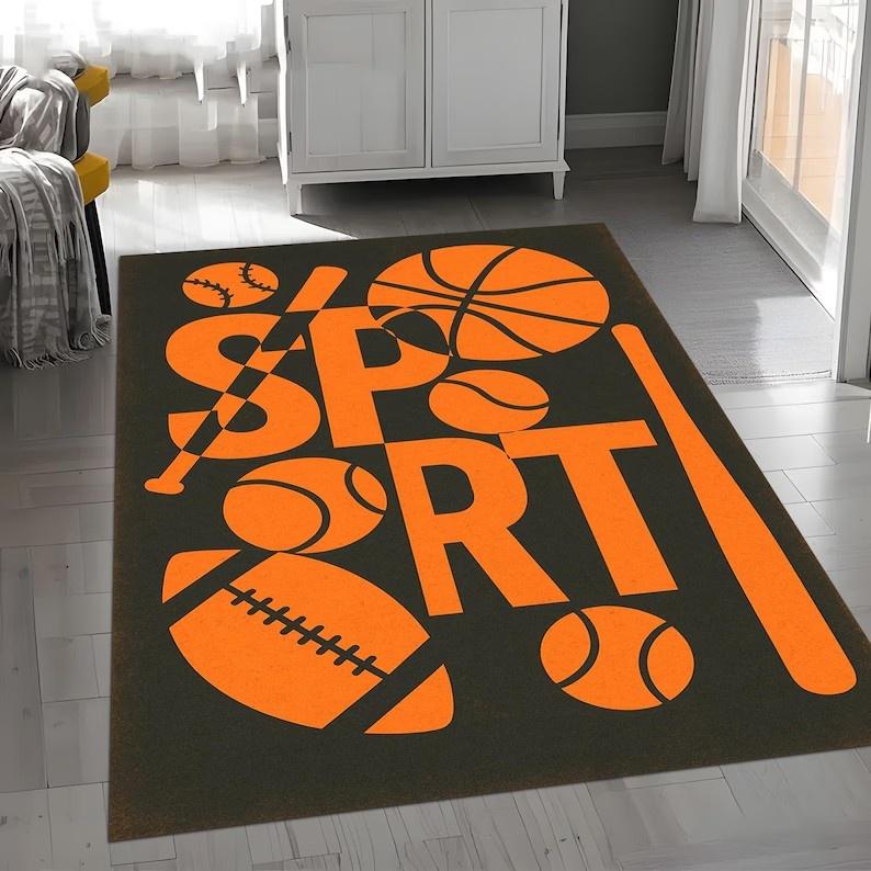 

Red-textured Printed Carpet Black Minimalist Carpet Soft and Comfortable Living Room and Bedroom Home Decoration Non-slip Mats 40X60CM
