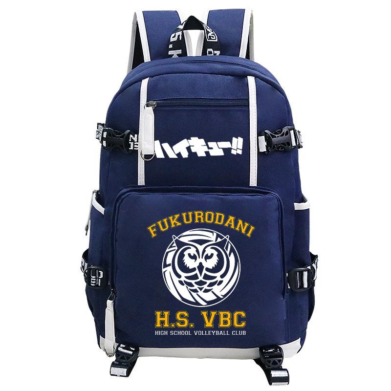 Japanese Cartoon Print Teen Student Schoolbag Outdoor Leisure Large Capacity Travel Backpack