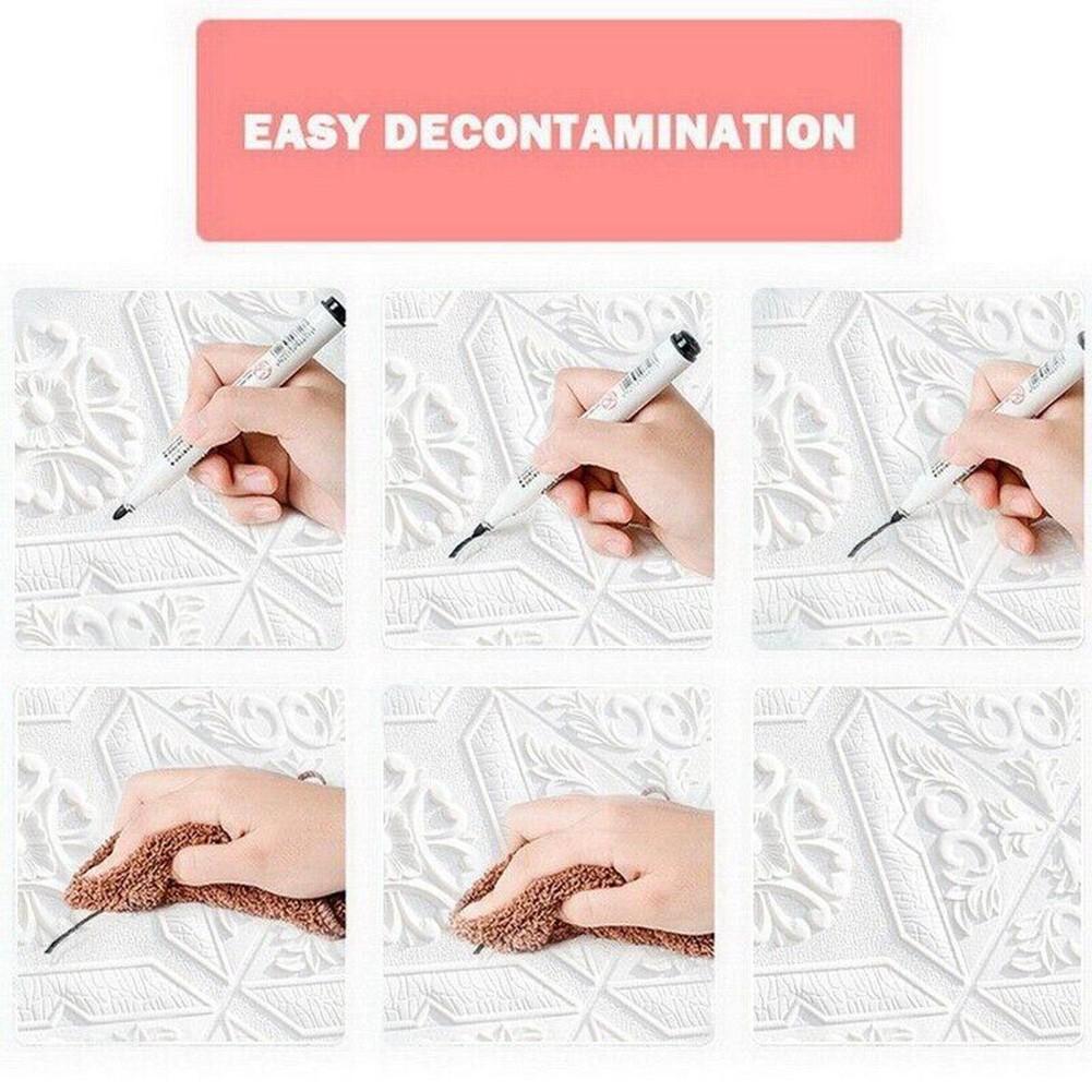 Wall Sticker Wall Tiles Stickers Waterproof 1/10pcs 1/5x