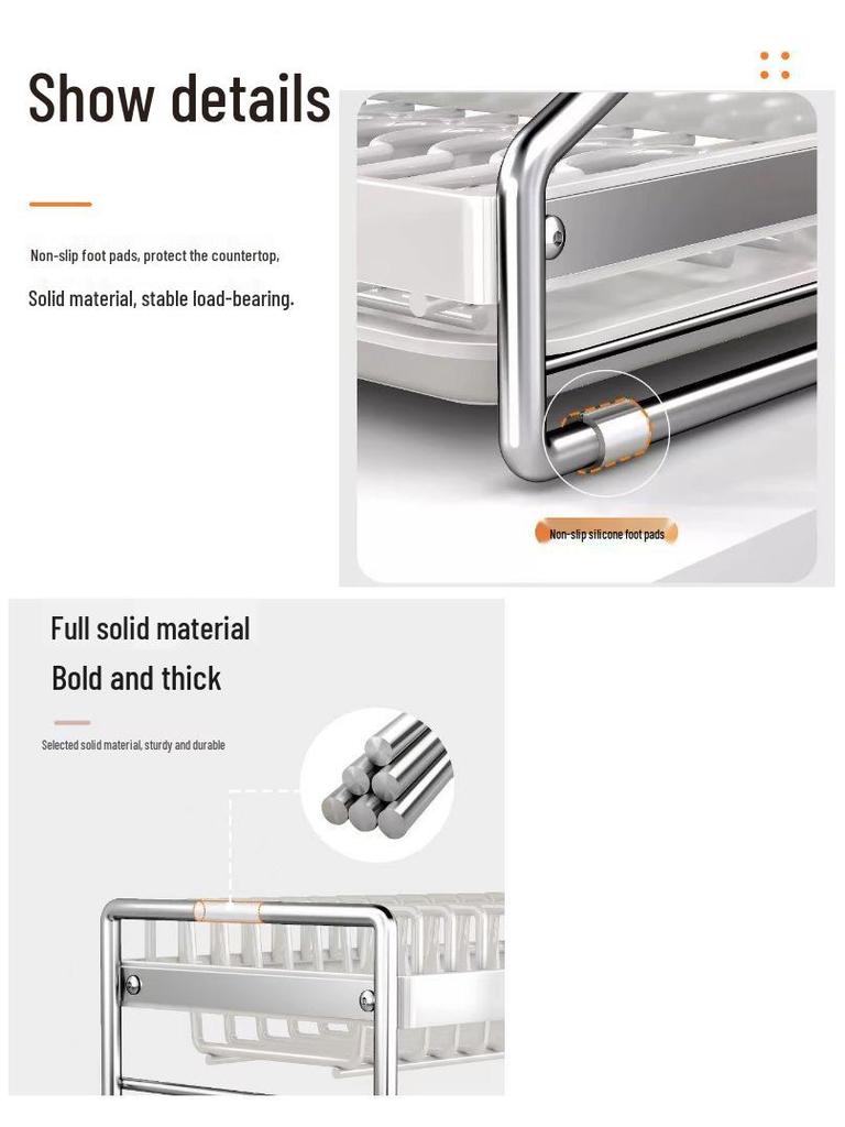 Multi-layer Kitchen Countertop Dish and Plate Organizer Rack