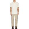 Polo Ralph Lauren Logo Embroidered Vertical Button Short Sleeve Polo Shirt Men Tops Beige 710534735-420