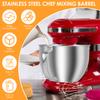 Stainless Steel Mix Bowl Large Capacity Reliable Mixing Bowl with Handle Replacement Solid Easy to Use Mixing Bucket for Blender