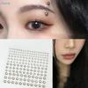 Metallic Fake Piercing Stickers,Self-Adhesive Face Jewels,Non-Pierced Nose Lip Eyebrow Studs for Makeup,Party,Rave,Cosplay