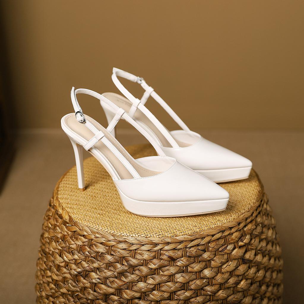 999-1 Baotou thin heel pointed women's shoes new sexy outer waterproof table fashion high heels women