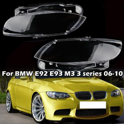 Car Headlight Cover Lens Cover Shell For BMW E92 E93 Coupe M3 328i 335i Cabrio 2006 2007 2008 2009 2010 Headlamp Lampshade Cover