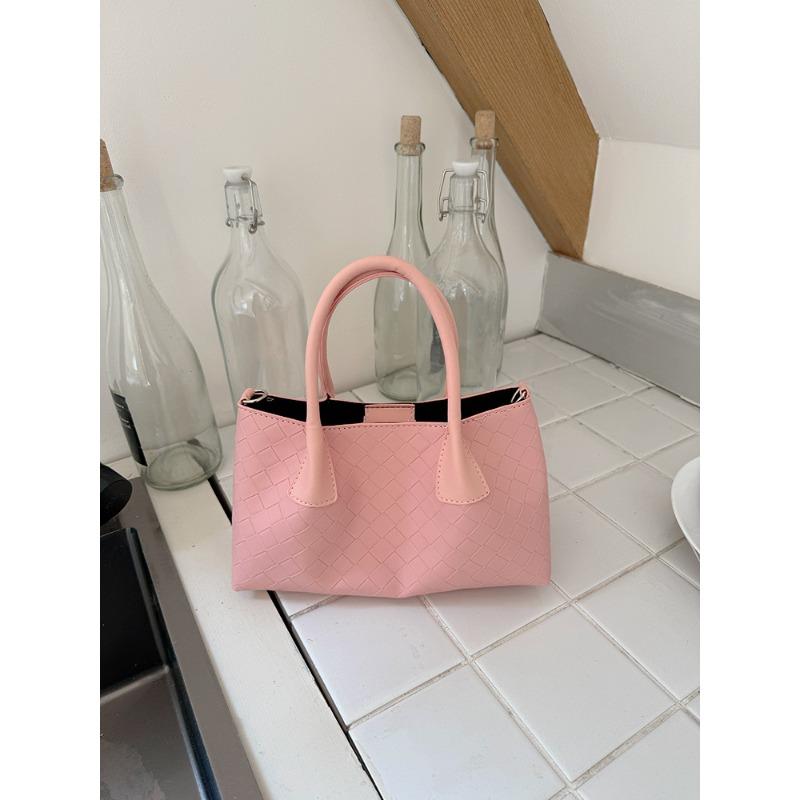 Nischendesign Handtasche Tasche für Frauen im Sommer Neu Trendy und Modisch Eimertasche Vielseitige Gewebte Korb Umhängetasche