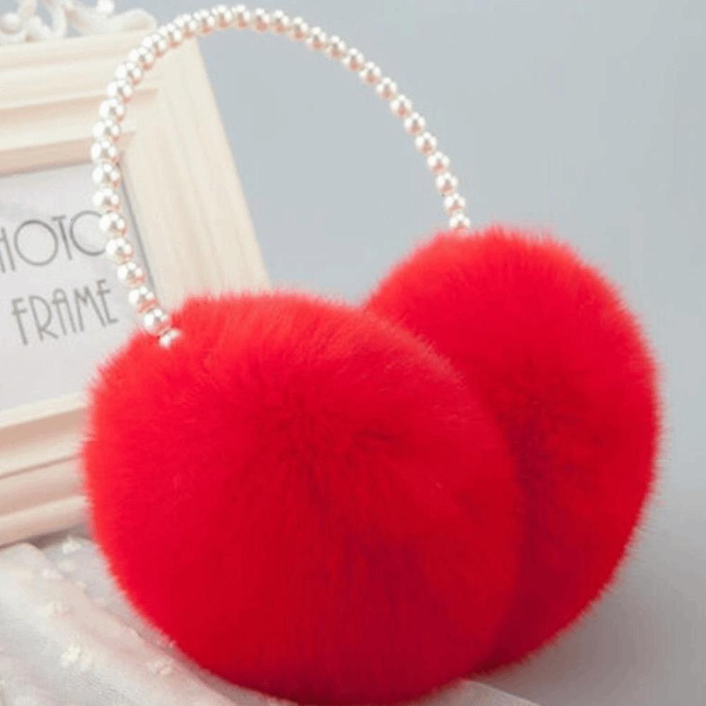 Protecting Ears Winter Plush Earmuffs Multifunctional Elegant Solid Color Fluffy Earmuffs