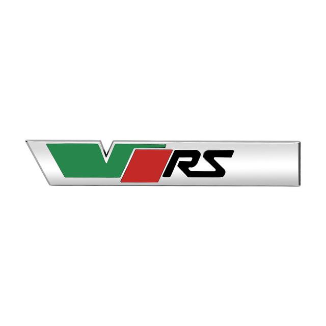 AAAIY1 3d Metal Logo VRS Emblem Letters Car Front Grill Badge For Skoda Fabia 1 MK1 Kodiaq Ocavia 2 3 MK3 MK2 VRS Sticker Accessories