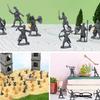 50/100pcs Mini Medieval Soldier Model for Military Game Simulation War History Lovers Collection Party Supplies Desk Decor XJM