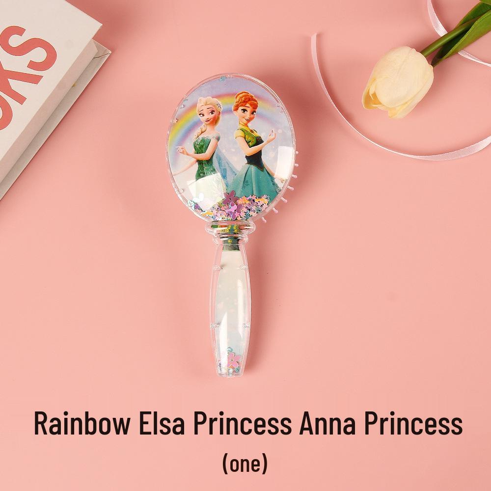 Macaron Cartoon Heart Air Cushion Massage Comb for Kids - Cute and Fluffy Design