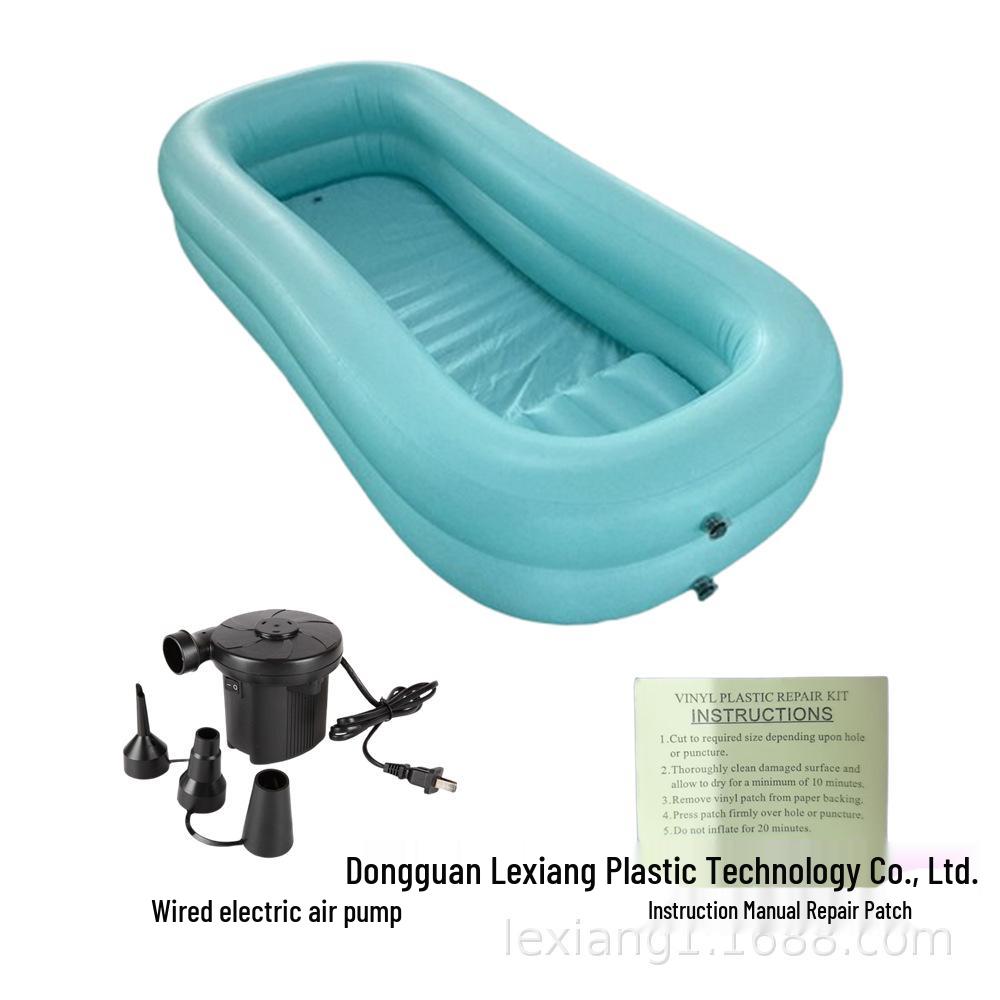 PVC Inflatable Reclining Bathtub for Patient Care
