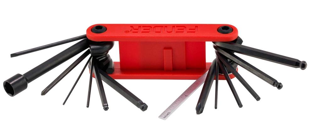 Fender Guitar & Bass Multi-Tool GuitarBass Multi-Tool Maintenance Tool Kit
