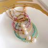 Faceted  Beaded Bracelet For Women  Natural Pearl Bracelets Jewelry Pulseras Femme Y2K Accessories