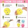 Chirping Ball Cat Toy Fluffy Plush Balls with Sound Interactive Pom Pom Balls Kitten Kicker Toy with Catnip for Indoor Cats
