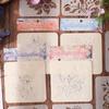 Yuezhen Floral Whisper Handwritten Newspaper Template: Hollow Floral Design Painting Template