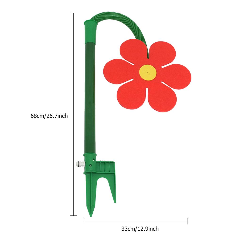 Crazy Spin Sprinkler Flower Shape Dancing Daisy Sprinklers 720 Rotating Water Spray Toy for Yard Lawn Watering Garden Decoration