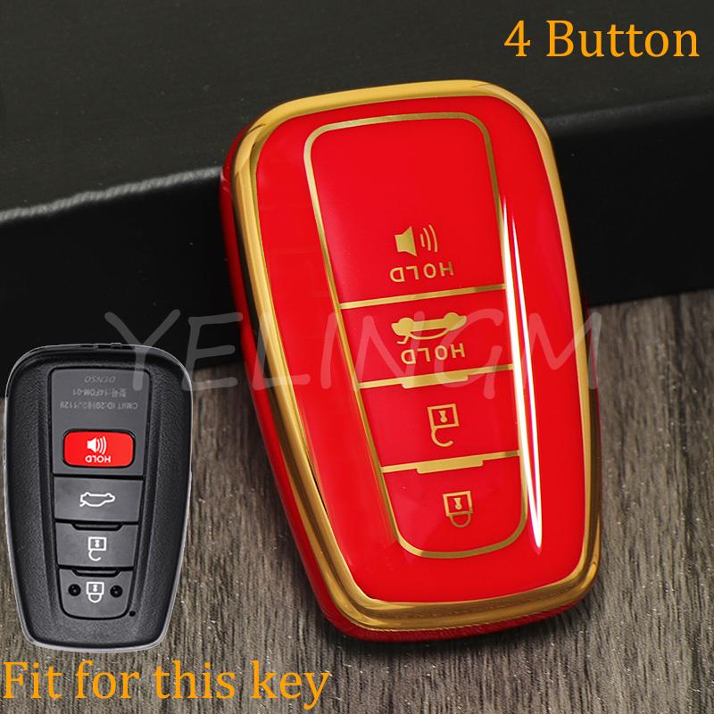 Shell Bag Car Remote Key Case Cover Protect For Toyota Prius Camry Corolla Chr C-Hr Rav4 Altis Land Cruiser Prado Avalon