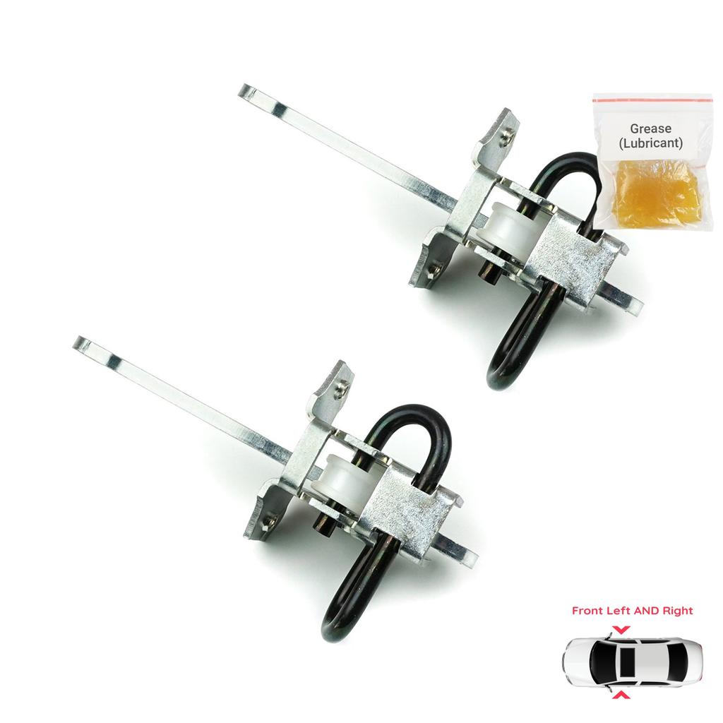 BDP1065-1 2 Pieces Front Left AND Right Door Catch Hinge Brake Stop Check Strap Limiter Lever Arm for BMW 5 Series E34 7 Series E32 51218155698