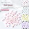Gradient Camellia Resin Rhinestones Rose Nail Art Decorations, 3D Colorful Flatback Flowers (Approx. 50 Pieces)