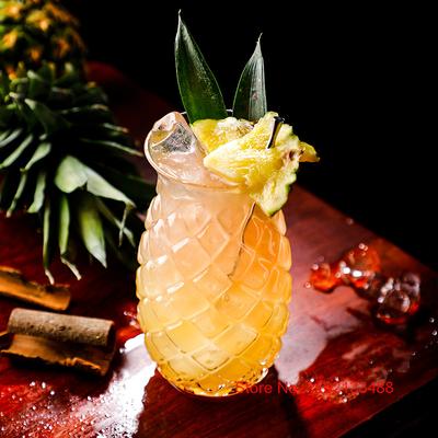 480 ml 3D Relief Ananas Cocktail Becher Kreative INS Barware Gemischt Wein Trinken Glas Getränke Saft Tasse Smoothie Container glas