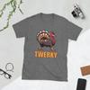 Twerky Unisex T-Shirt — Funny Thanksgiving Turkey Shirt Short-Sleeve Unisex T...