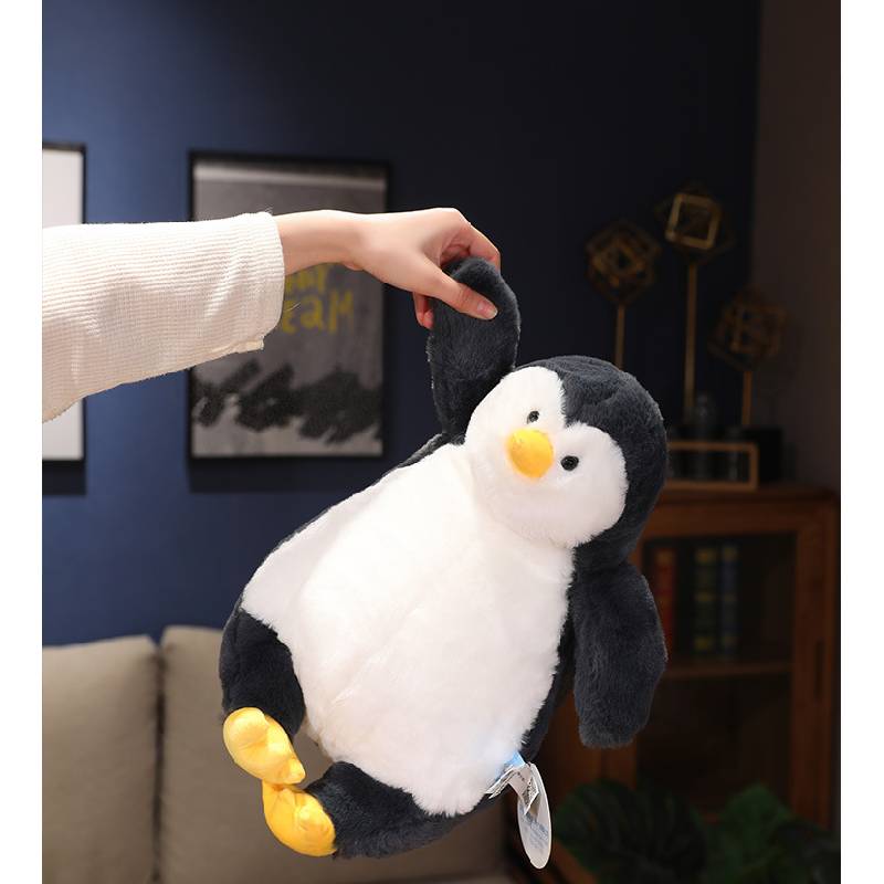 Lazy Penguin Plush Toy Pillow Doll Backrest Cushion Sleeping Companion Gift Girl