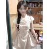 Summer Doll Collar Super Fairy Fake Two-piece Floral Dress Sweet and Spicy Princess Cake Short Dress Casual