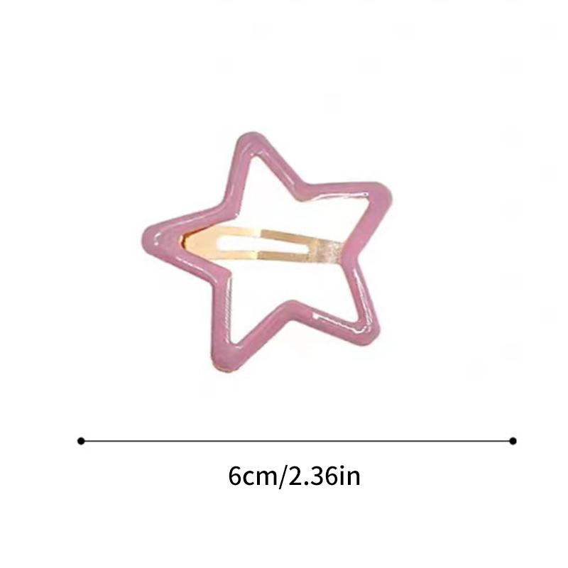 Bunte Hallow Star Haarnadel Haar Krallen Haar Clips Für Mädchen Frauen Kid Childs Vintage Für Geschenk Haar Zubehör Kopf Dekoration