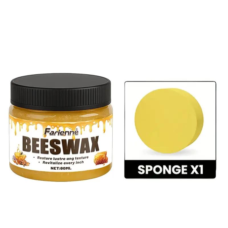 

Паста для полировки мебели из пчелиного воска - Натуральный кондиционер для дерева для красного дерева, паркетных полов и фанеры, восстанавливает блеск