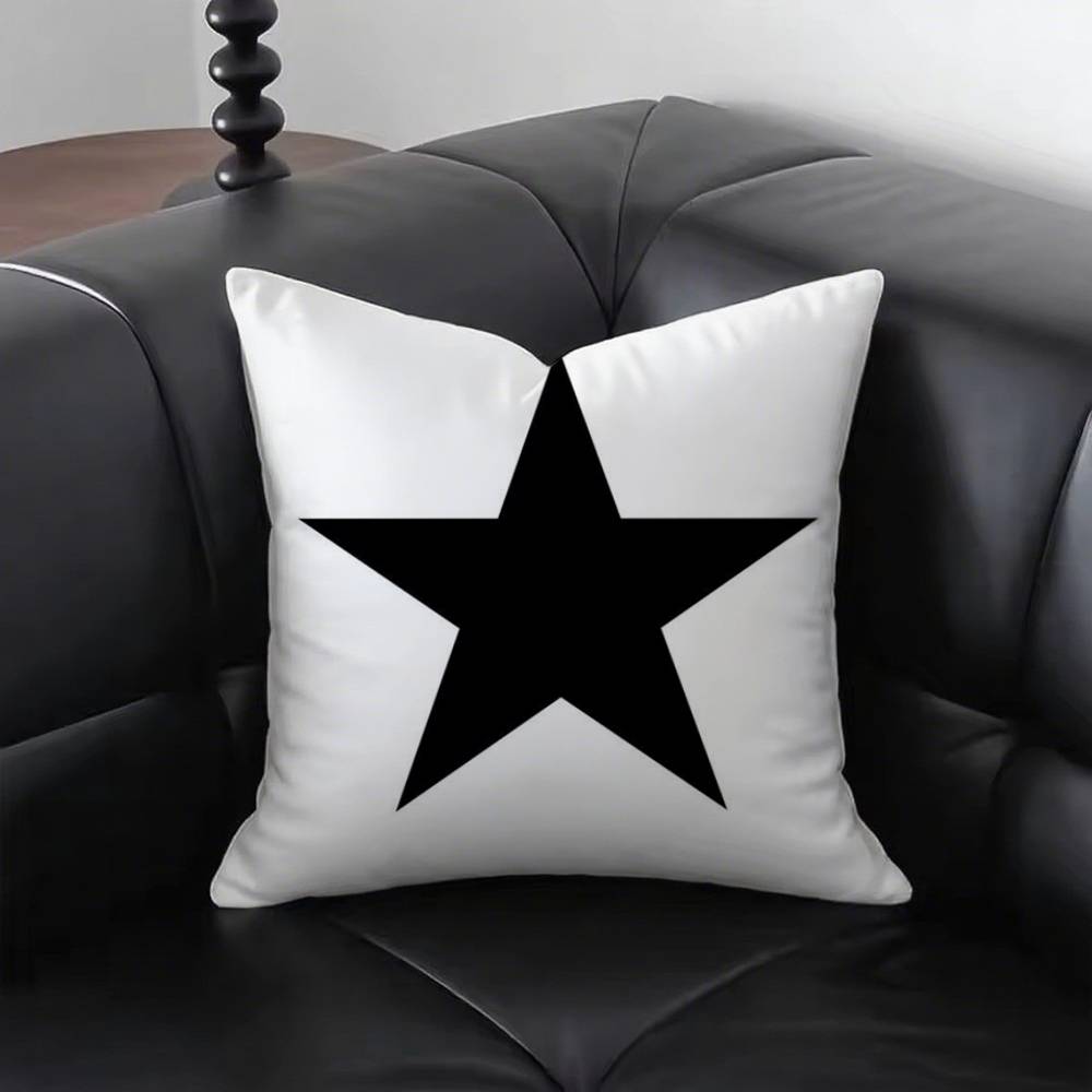 1 Stück Stern Kissenbezug Quadratisch Schlafzimmer Sofa Freizeit Komfort Kissen Auto Wohnzimmer Heimdekoration