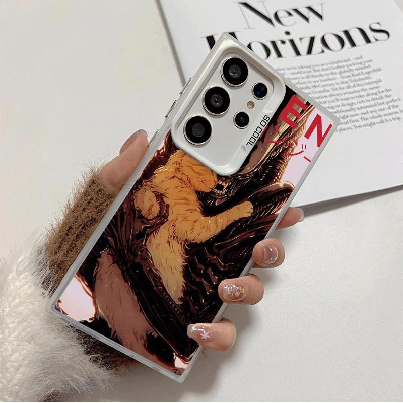 

Cool A-Alien X-Xenomorph Soft Phone Case for Samsung Galaxy S24 S25 FE S26 Edge S23 Ultra S22 Plus S21 + Shockproof Cover Back S Samsung S25
