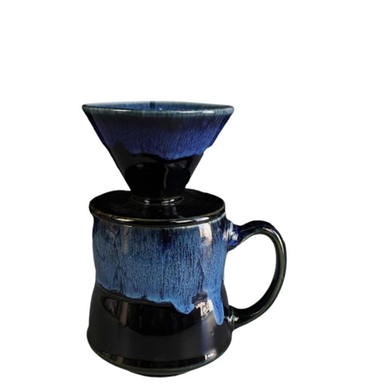Handgefertigter Keramik V 60 Pour-Over Kaffeebereiter 460ml Modische Kaffeemaschine Für Brühstil Home Brewing Erlebnis